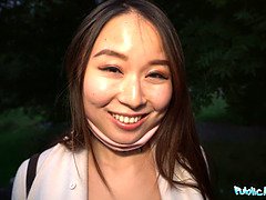 Blowjob, Brunette, Chinese, Funny, Outdoor, Pov, Public, Reality