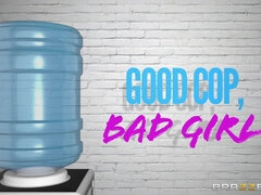 Reality lesbian sex with buxom pornstars: Good Cop, Bad Girl starring Karma Rx, Bridgette B