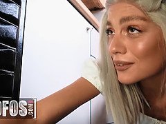 Watch Owl Crystal's tight pussy get pounded by Carassio while she cleans the house - POV