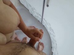 Big cock, Femdom, Handjob, Homemade, Jerking, Milf, Mom, Tits