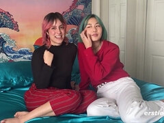 Busty Lesbian Couple Film Their First Amateur Sex Scene - Dildos/toys