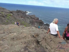 Playa, Despelote, Novia, Peludo, Orgasmo, Al aire libre, Pov, Público