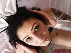 Cumshot, European, German, Homemade, Lingerie, Orgasm, Tattoo, Tits