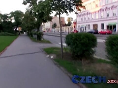 Amateur, Brunette brune, Tchèque, De plein air, Pov, Public, Réalité, Nénés