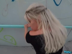 Blonde, Blowjob, Czech, Deepthroat, Money, Public, Pussy