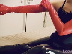 Cumshot, Feet, Femdom, Heels, Latex, Orgasm, Spandex, Toys