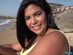 Beach, Big ass, Big tits, Blowjob, Huge, Latina, Outdoor, Pov