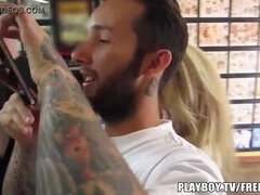 Orgy at the tattoo parlor