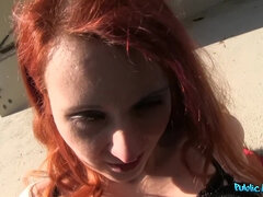 Pleasurable redhead tart POV horny adult movie