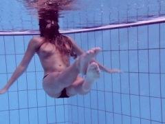 Shaggy and surprised underwater teen Gurchenko