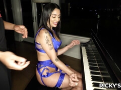 Music in fuck sharp with Vanessa Sky