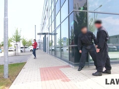 Blasen, Geschnappt, Polizei, Realität, Rau, Dürr, Jungendliche (18+), Uniform