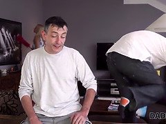 Nikki NETTOYAI is a naughty young girl in the house before the sex: A homemade vid with an old man