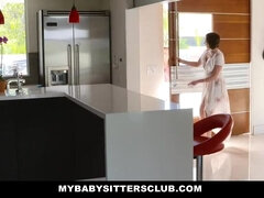 MyBabySittersClub - BlindFolded Babysitter Fucks Boss On The Job