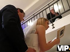 ブロンド, 結婚, Hd, ヒール, オマンコ, 剃毛, ストッキング, 結婚式