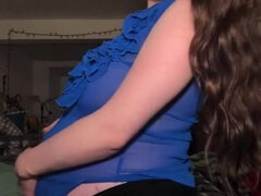 Pregnant Redhead MILF Masturbating - preggo fetish, big nipples