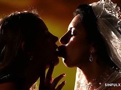 Big tits, Erotic, Hd, Kissing, Lesbian, Wedding