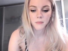 Amateur, Blonde, Européenne, Doigter, Softcore, Solo, Webcam