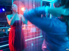 Schwarz, Blondine, Braunhaarige, Bekleidet, Interrassisch, Lesbisch, Party, Swingers